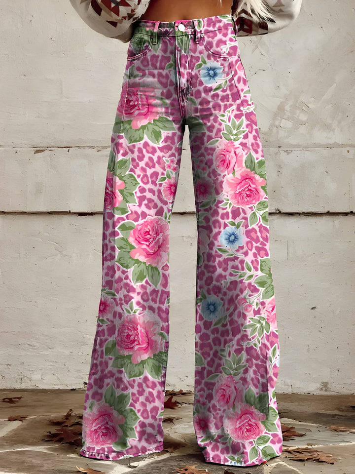 Women’s Long Denim Pants | Wide Leg & Relaxed Fit | Lightweight & Stylish | Cotton