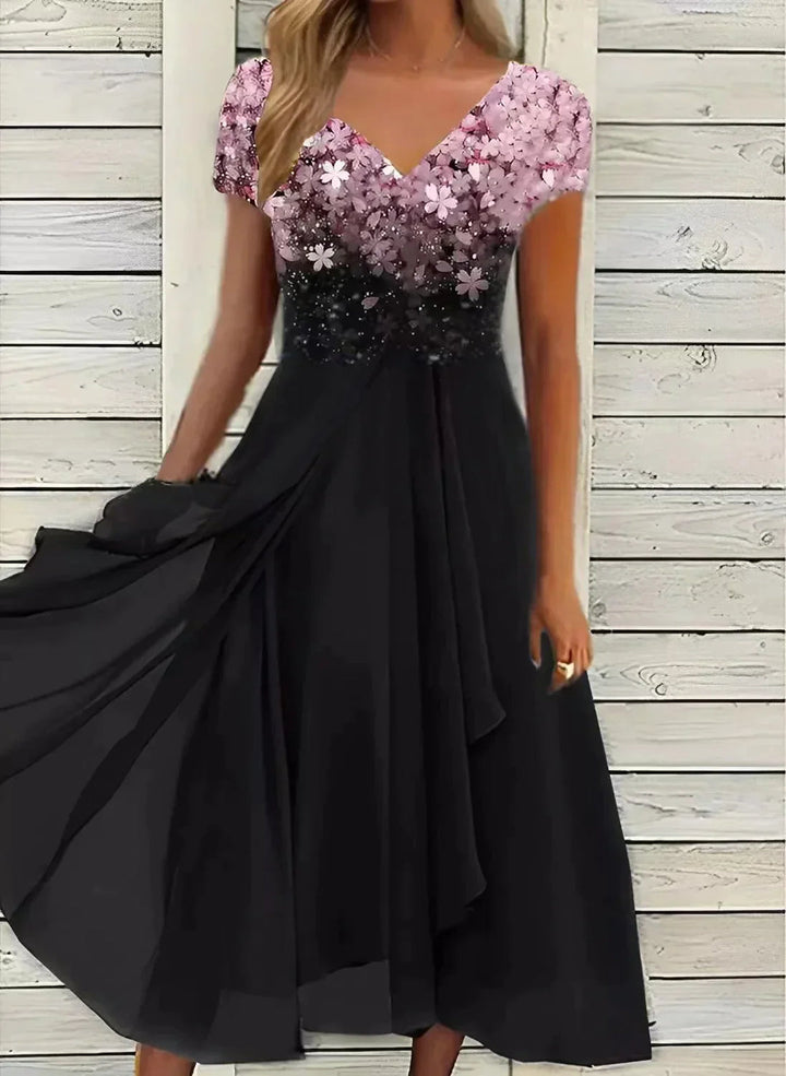 Women’s Elegant Dress | Glamorous Look & Stretch Fit | Polyester & COTTON