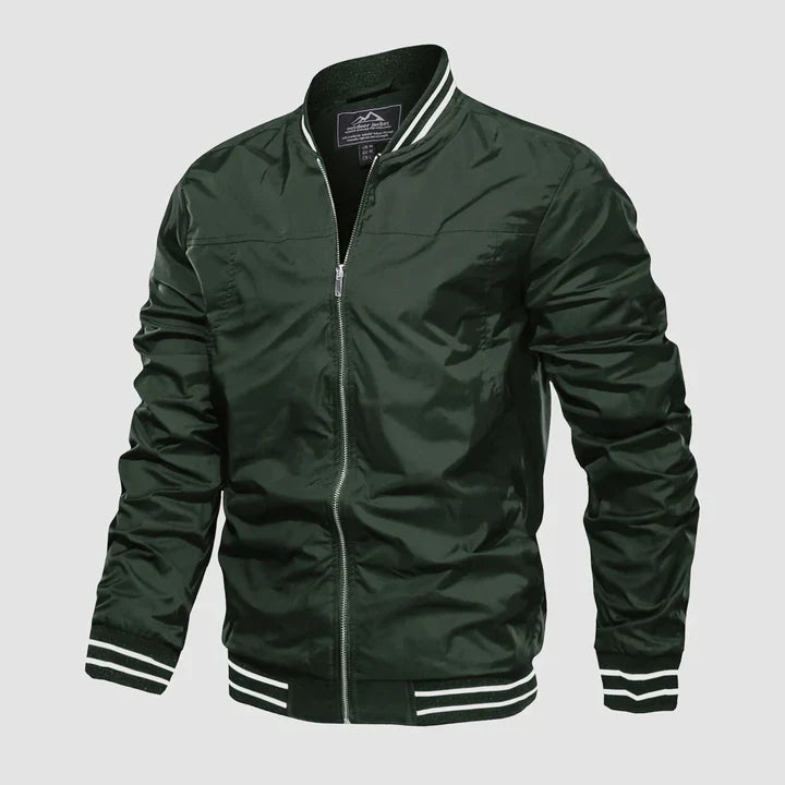 Men’s Bomber Jacket | Slim Fit Lightweight Jacket | Casual Street Look | Polyester