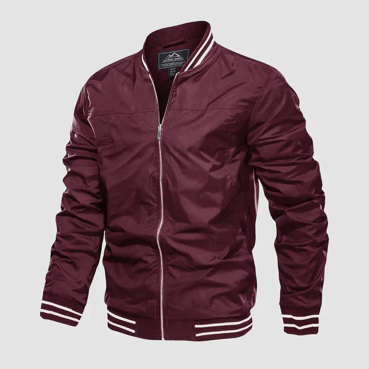 Men’s Bomber Jacket | Slim Fit Lightweight Jacket | Casual Street Look | Polyester
