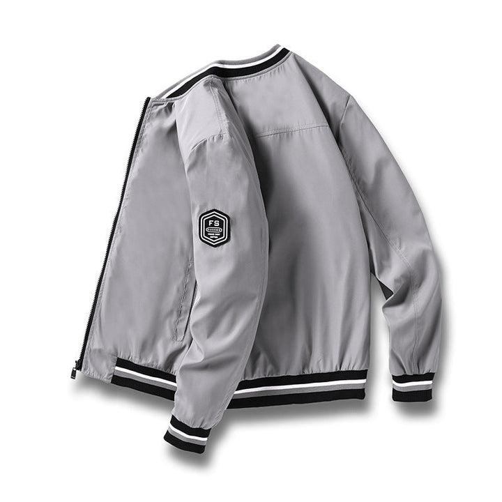Men’s Bomber Jacket | Slim Fit Lightweight Jacket | Casual Street Look | Polyester