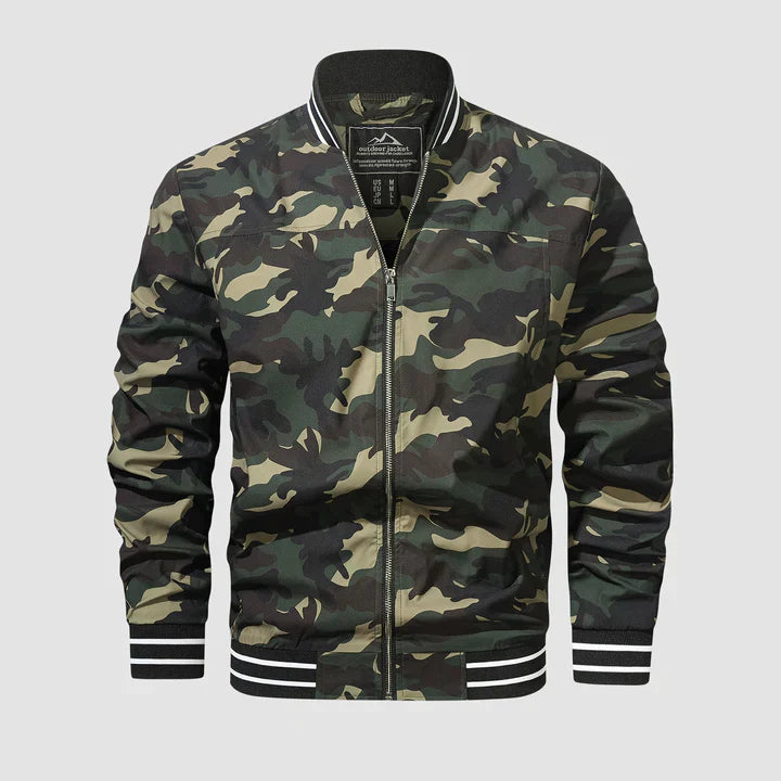 Men’s Bomber Jacket | Slim Fit Lightweight Jacket | Casual Street Look | Polyester