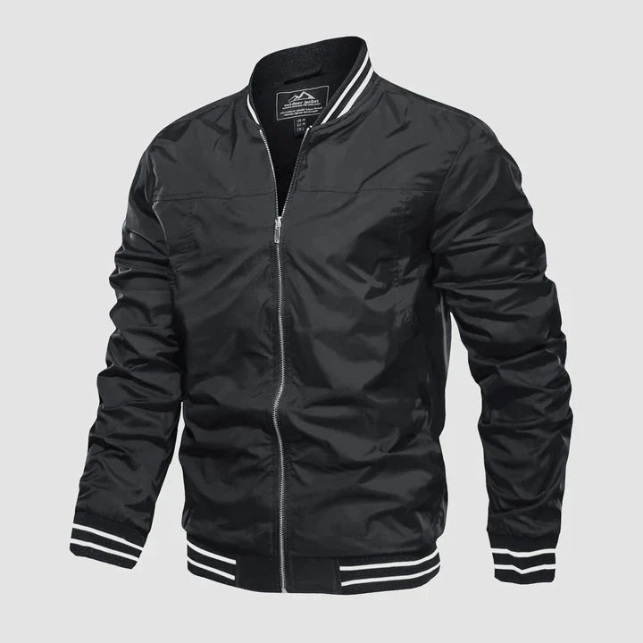 Men’s Bomber Jacket | Slim Fit Lightweight Jacket | Casual Street Look | Polyester
