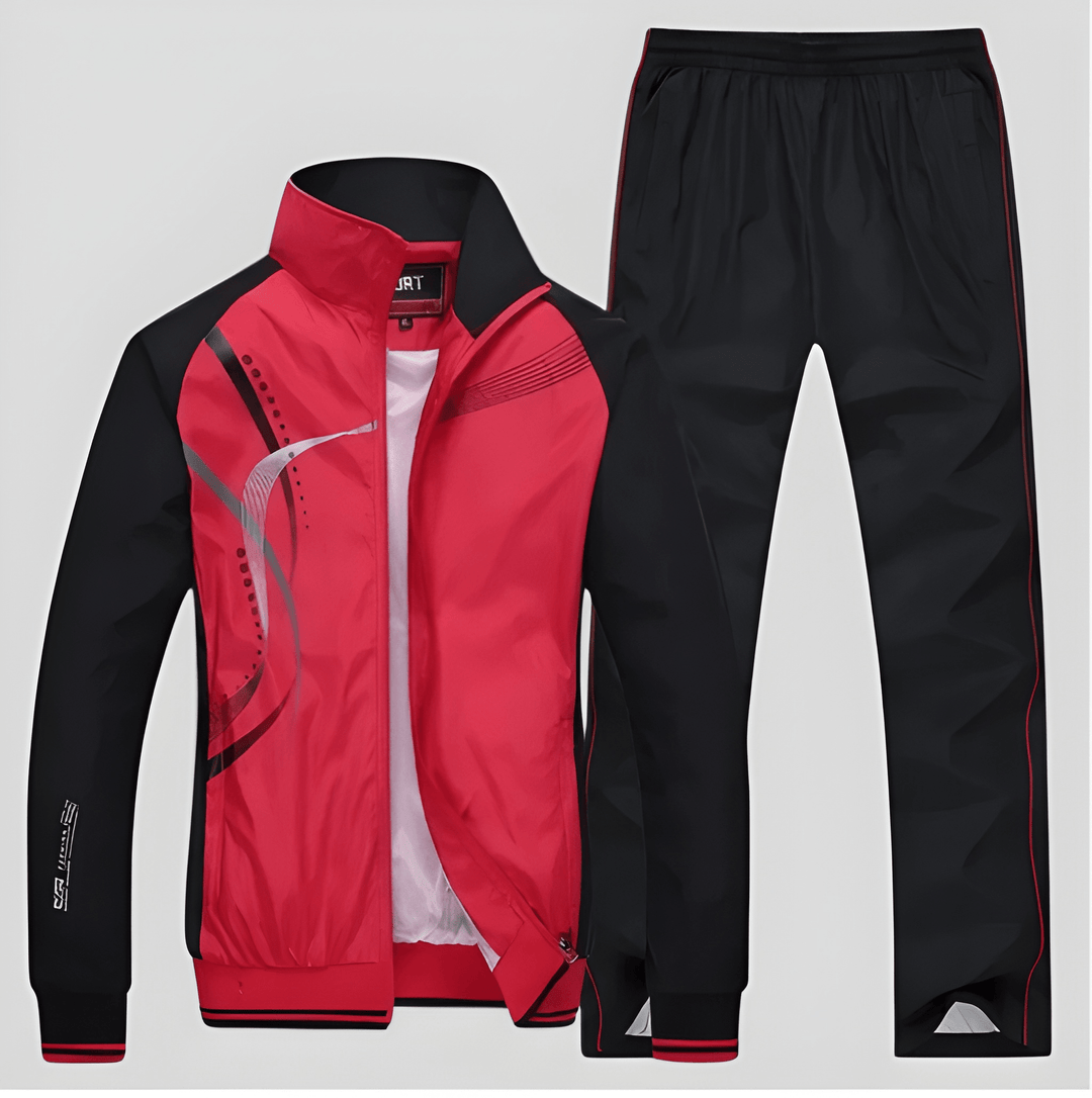 Men’s Tracksuit | Two-Piece Set | Casual Sporty Look | Polyester