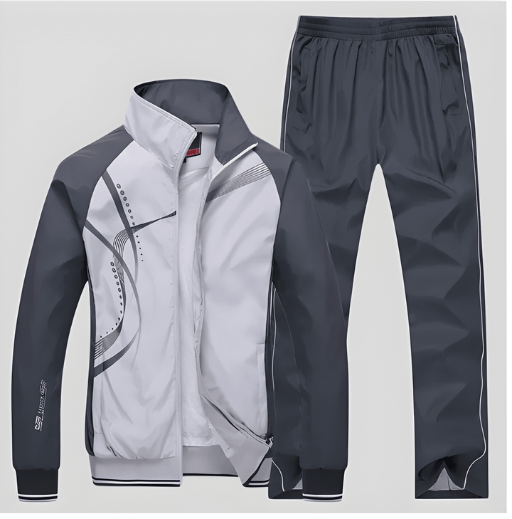 Men’s Tracksuit | Two-Piece Set | Casual Sporty Look | Polyester
