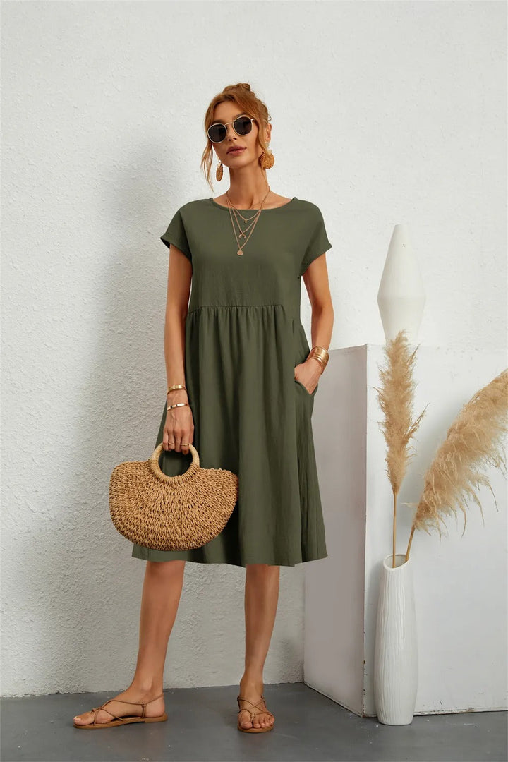 Women's Elegant Dress | Timeless Style & Flattering Fit | Cotton