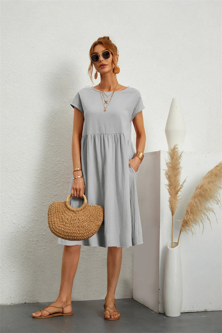 Women's Elegant Dress | Timeless Style & Flattering Fit | Cotton