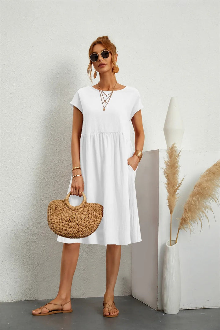Women's Elegant Dress | Timeless Style & Flattering Fit | Cotton