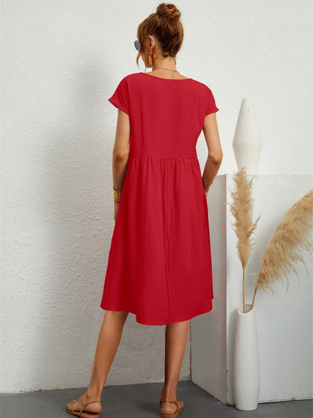 Women's Elegant Dress | Timeless Style & Flattering Fit | Cotton