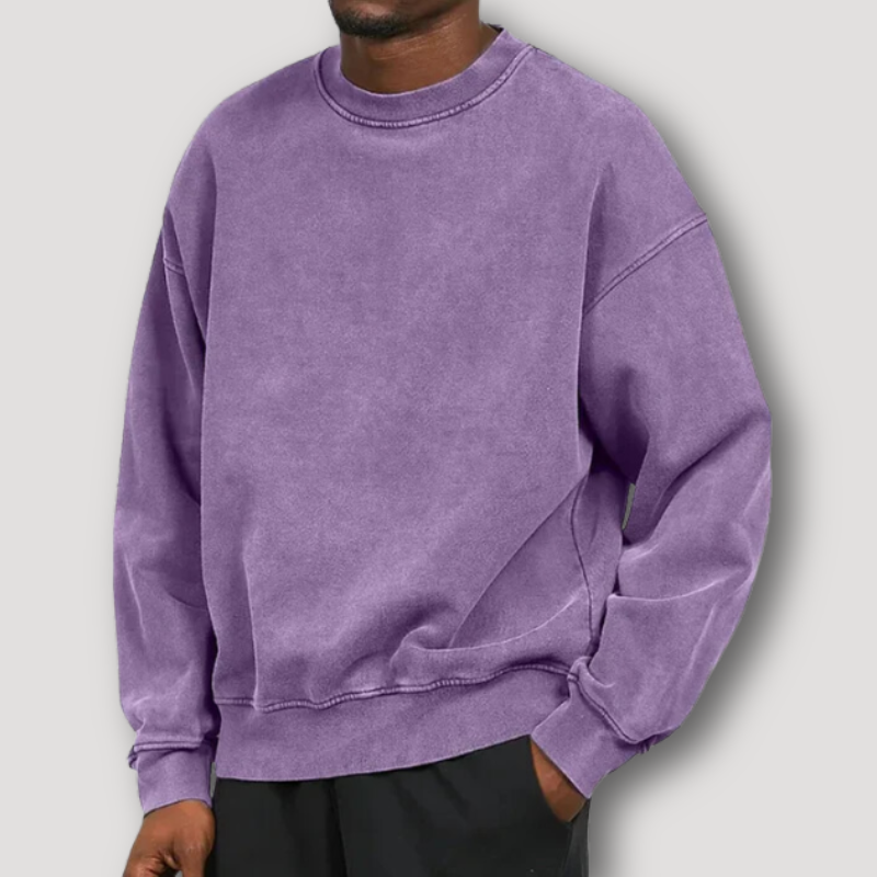 Men's Sweater | Round Neck & Long Sleeves | Poly-Cotton Blend