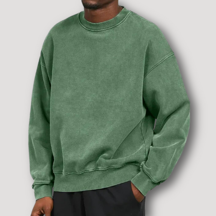 Men's Sweater | Round Neck & Long Sleeves | Poly-Cotton Blend