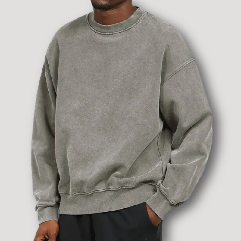 Men's Sweater | Round Neck & Long Sleeves | Poly-Cotton Blend
