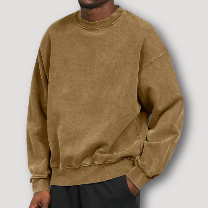 Men's Sweater | Round Neck & Long Sleeves | Poly-Cotton Blend