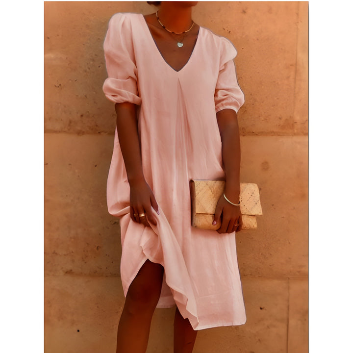 Women's Midi Dress | Airy & Flattering | Cotton Linen | Elegant & Casual