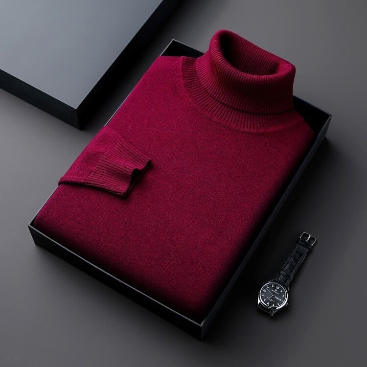 Men’s Sweater | Luxe Warmth & Timeless Elegance | Cashmere Feel & Versatile Fit | Polyester