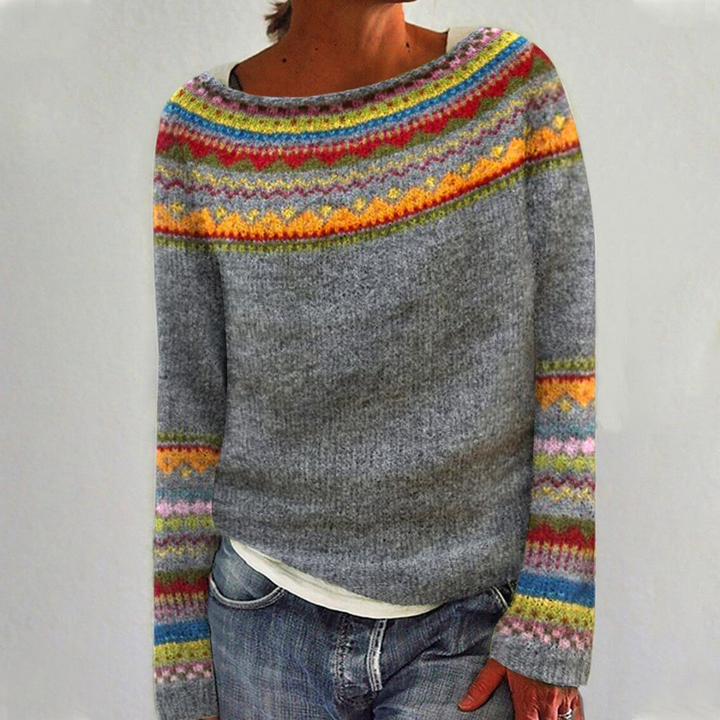 Women’s Jumpers | Vintage Clothing | Warm Crew-Neck Sweater