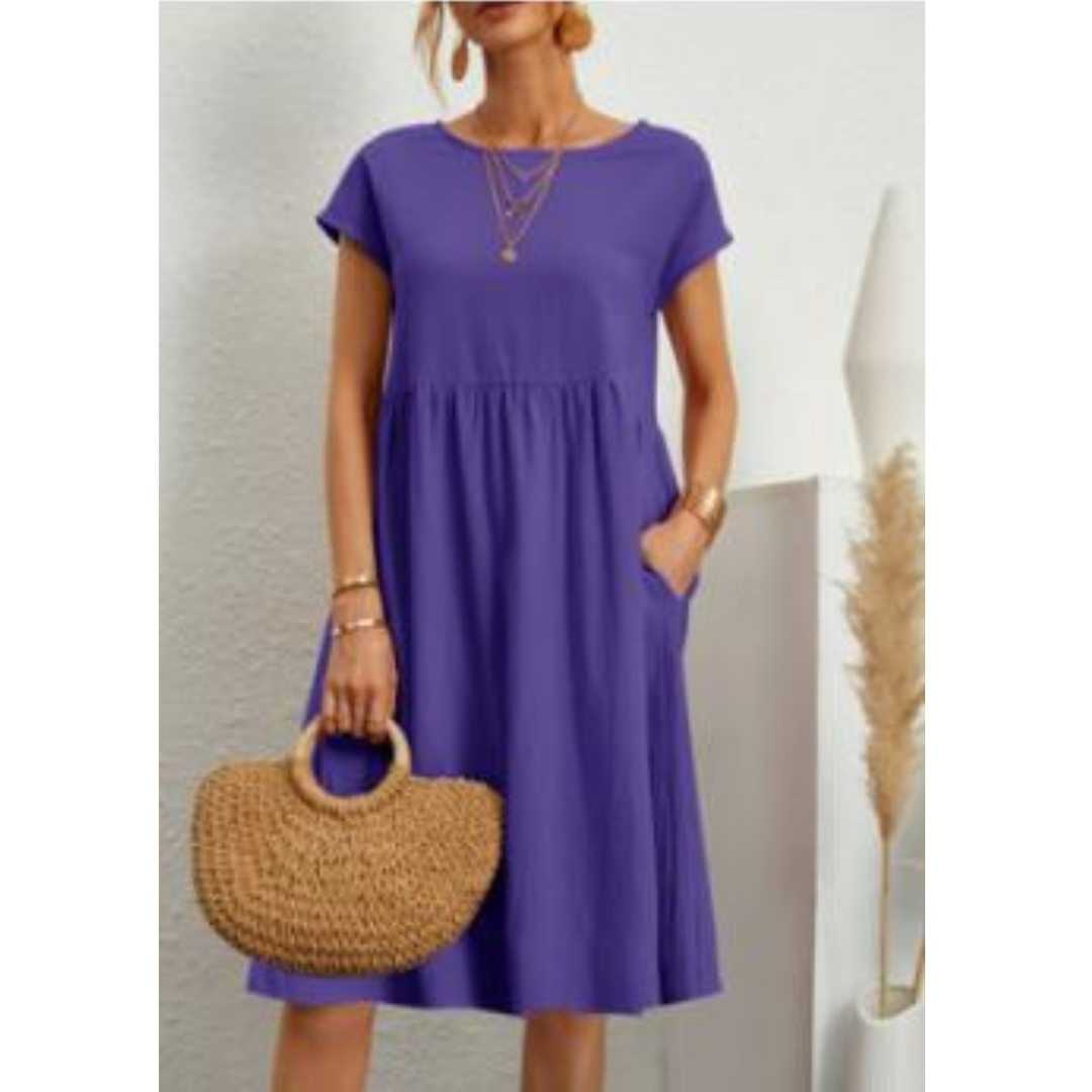 Women’s Dress | Comfortable Summer Style | Knee-Length & Oversized | Cotton