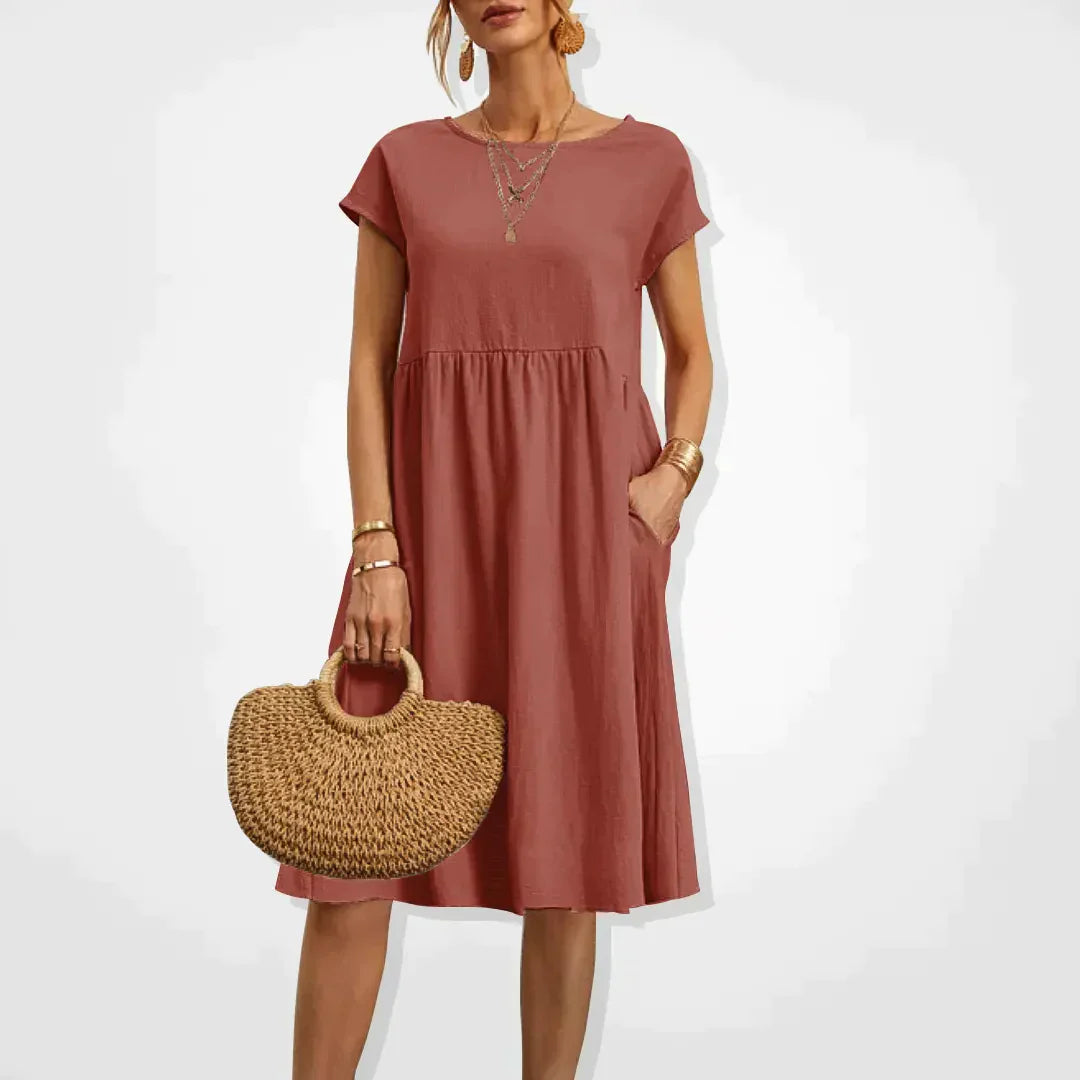Women’s Dress | Comfortable Summer Style | Knee-Length & Oversized | Cotton