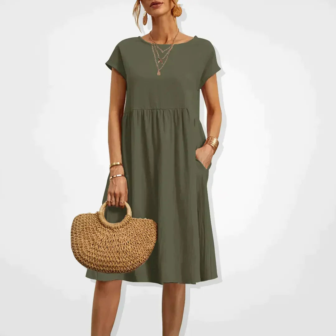 Women’s Dress | Comfortable Summer Style | Knee-Length & Oversized | Cotton