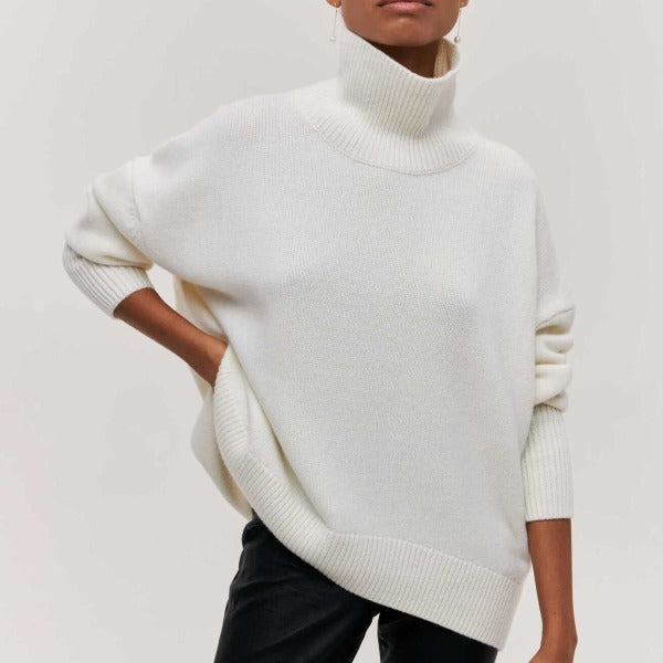 Women’s Turtleneck Sweater | Warm & Versatile | Casual Fit | Microfiber & Polyeste