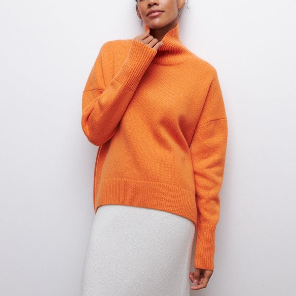 Women’s Turtleneck Sweater | Warm & Versatile | Casual Fit | Microfiber & Polyeste