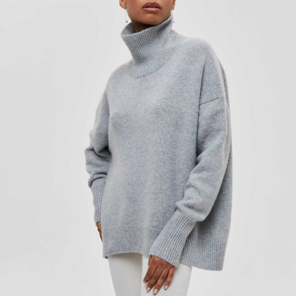 Women’s Turtleneck Sweater | Warm & Versatile | Casual Fit | Microfiber & Polyeste