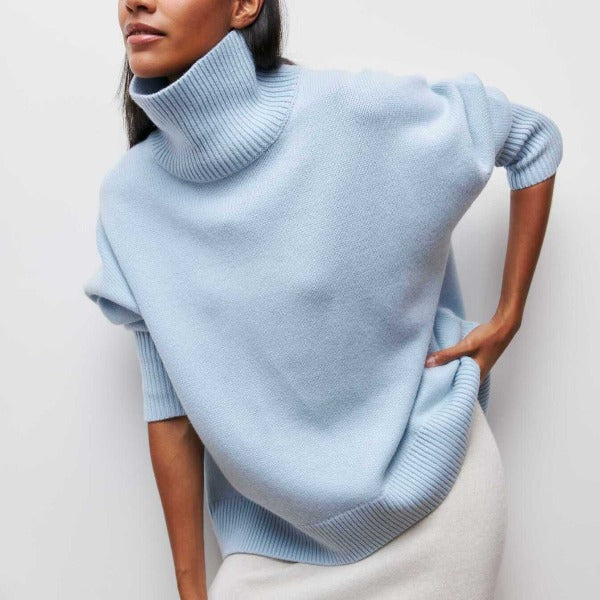 Women’s Turtleneck Sweater | Warm & Versatile | Casual Fit | Microfiber & Polyeste