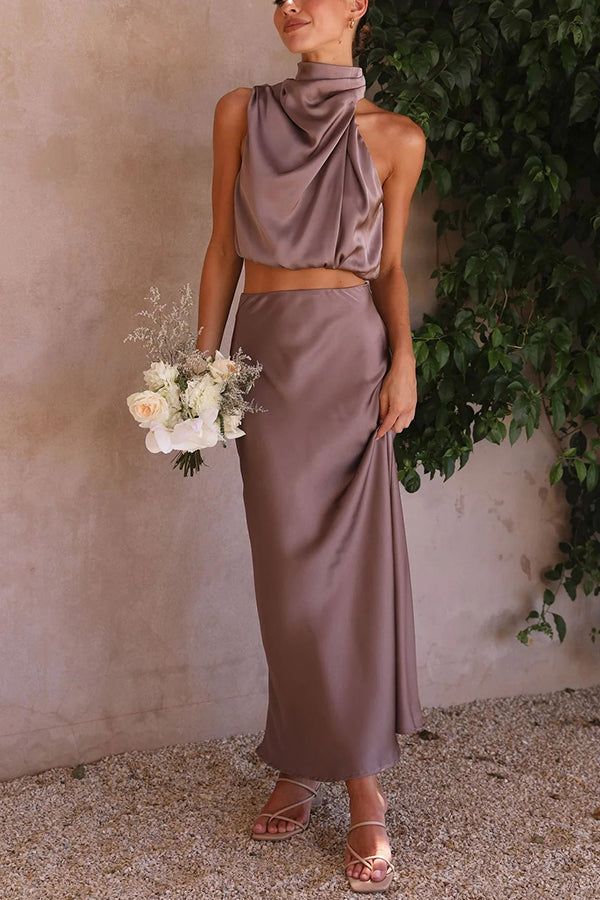 Women’s Maxi Skirt Set | Elegant & Flowing | Versatile Style | Polyester