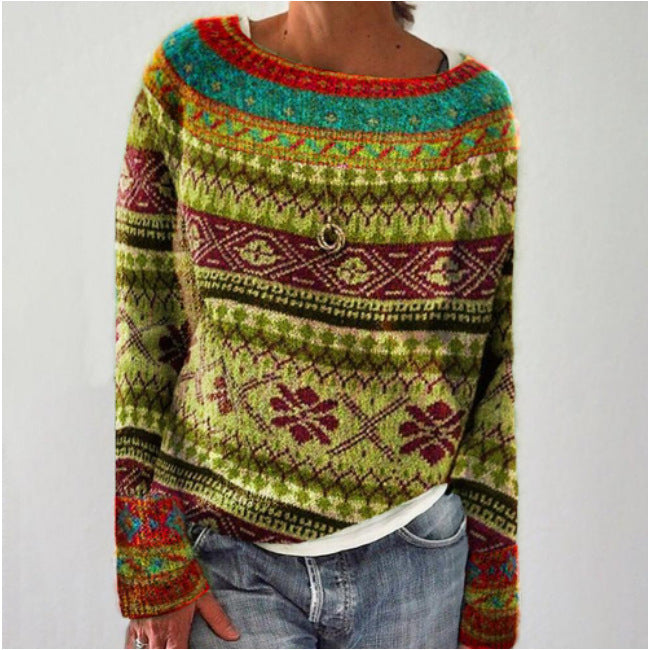 Women Jumpers | Retro Knit Sweater | Classic Style & Warmth
