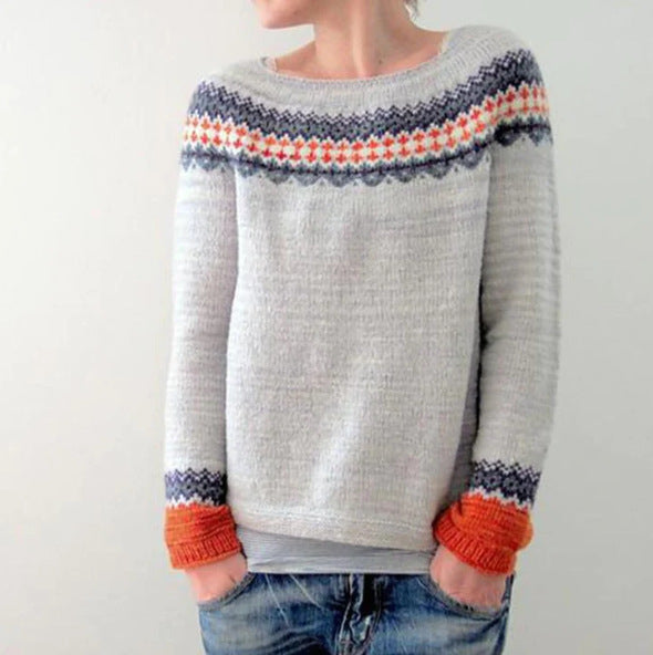 Women Jumpers | Retro Knit Sweater | Classic Style & Warmth