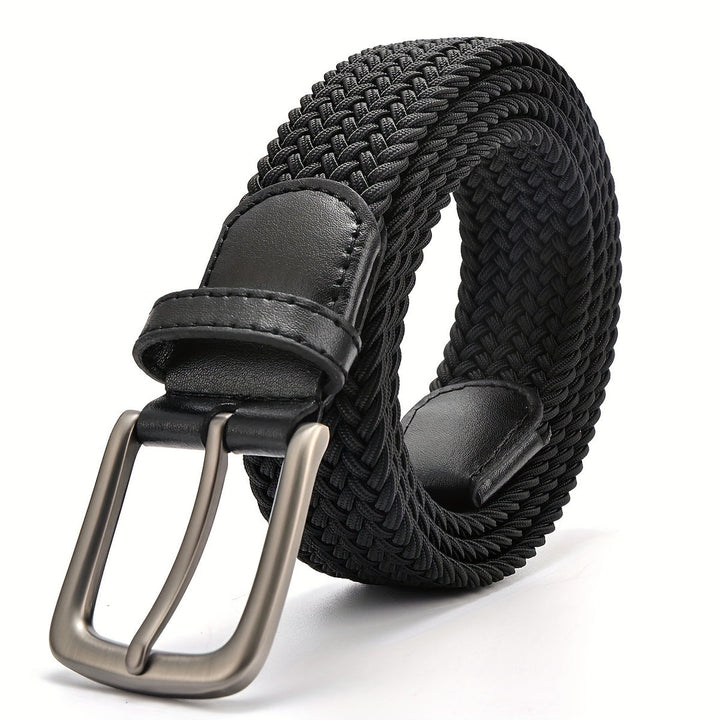 Men's Woven Belt | Stretch Fit | Casual & Golf Wear | Durable Polyester & Alloy Buckle