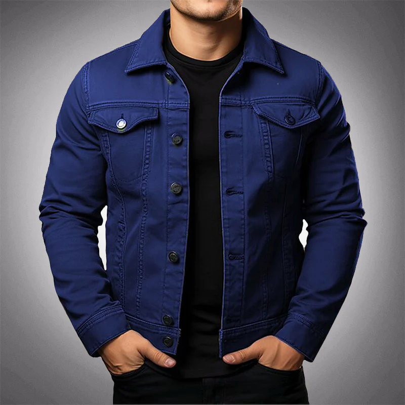Men's Classic Denim Jacket | Sustainable & Stylish | Versatile Cotton