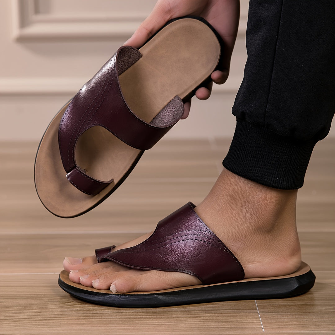 Men's Slippers | Non-slip & Lightweight | Comfortable Thick Sole | PU & Rubber