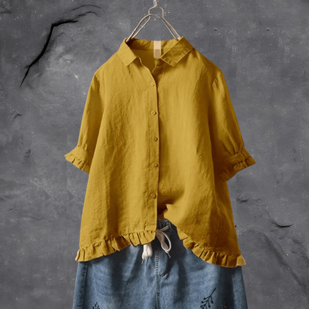 Women's Blouse | Elegant & Versatile | Breathable Comfort | Cotton/Linen