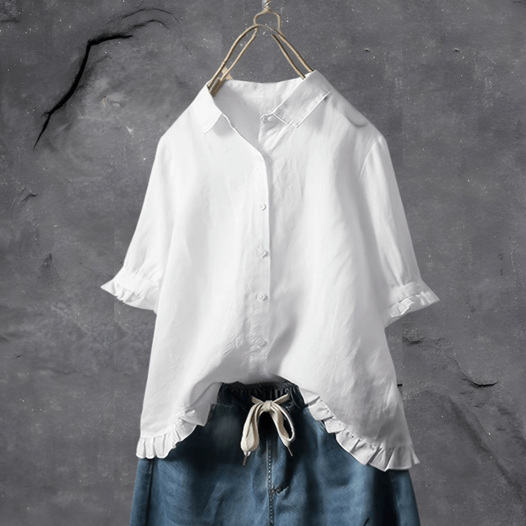 Women's Blouse | Elegant & Versatile | Breathable Comfort | Cotton/Linen