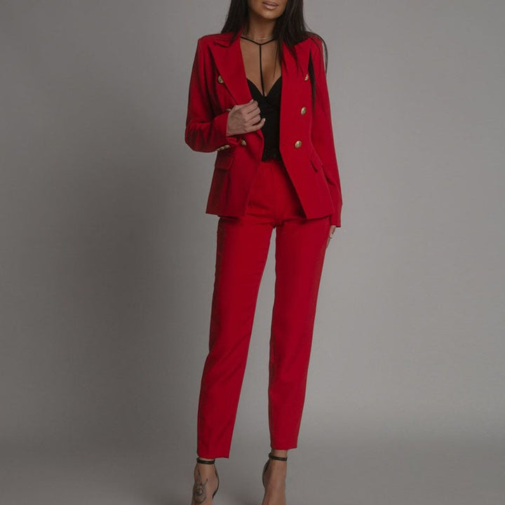Women's Blazer Set | Elegant & Tailored | Refined Summer Style | Polyester