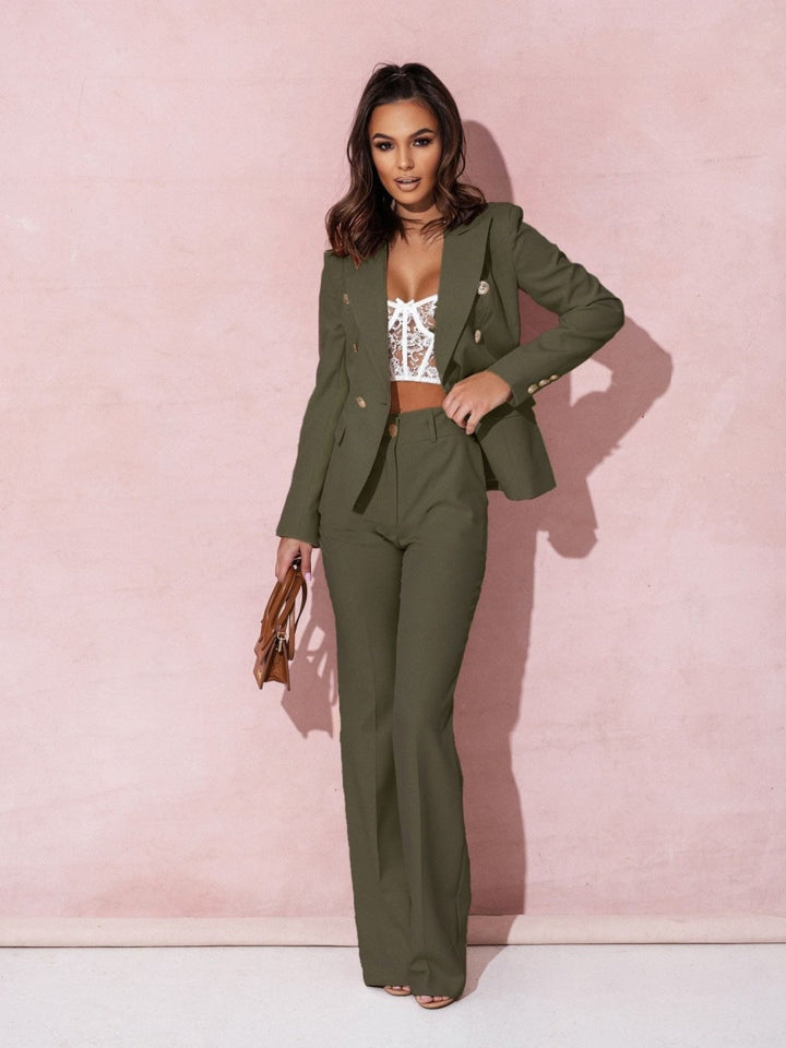 Women's Blazer Set | Elegant & Tailored | Refined Summer Style | Polyester