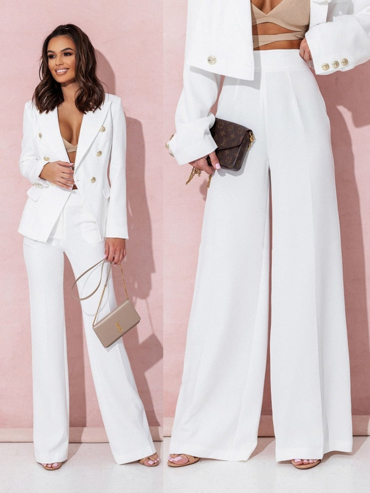 Women's Blazer Set | Elegant & Tailored | Refined Summer Style | Polyester