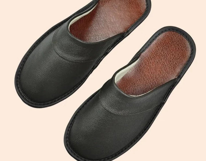 Men’s Slippers | Casual & Durable | Comfortable Fit | Premium Cowhide Leather