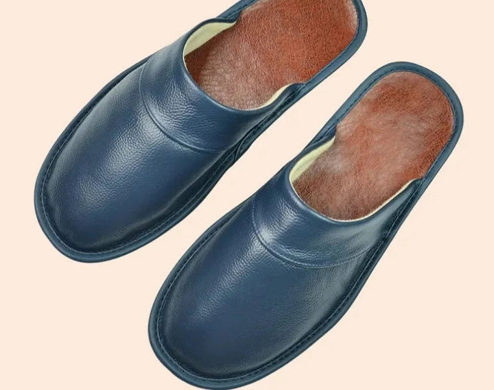 Men’s Slippers | Casual & Durable | Comfortable Fit | Premium Cowhide Leather