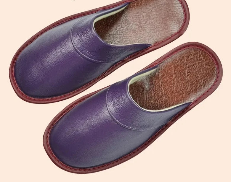 Men’s Slippers | Casual & Durable | Comfortable Fit | Premium Cowhide Leather