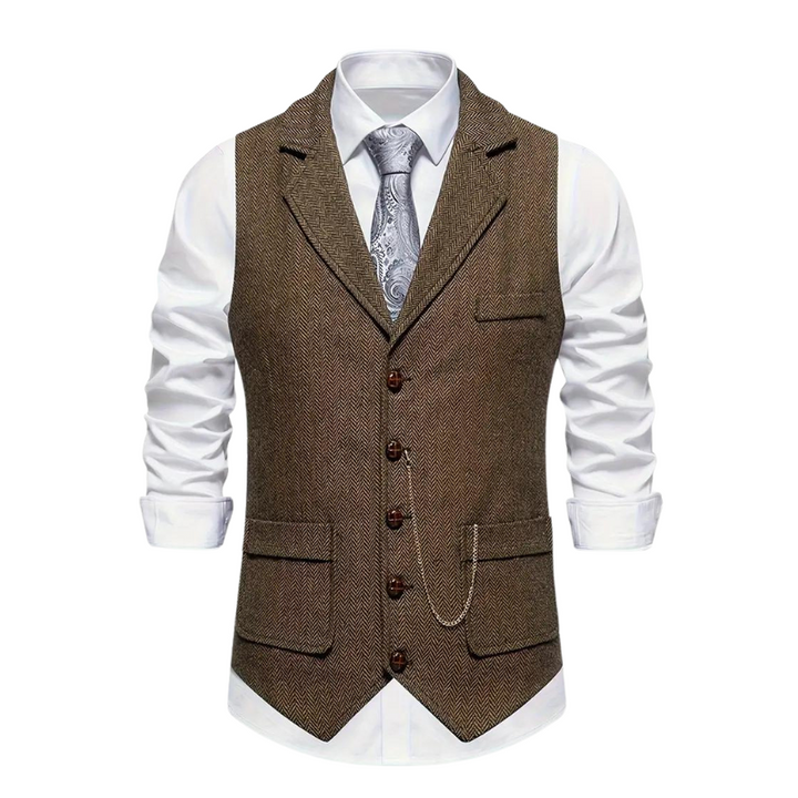 Men’s Vest | Vintage Style & Classic Fit | Timeless Lapel Detail | Premium Polyester