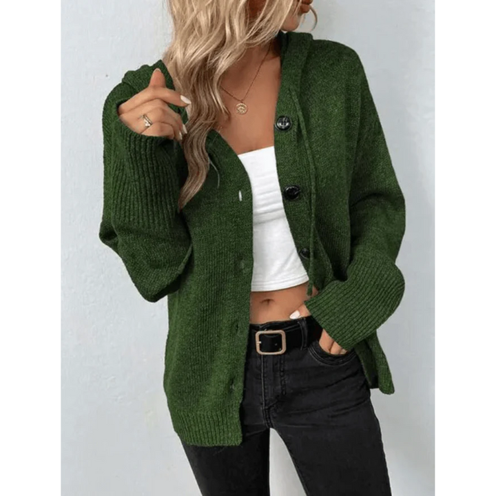 Women's Cardigan | Button-Down Knit | Soft & Insulating | Acrylic Blend