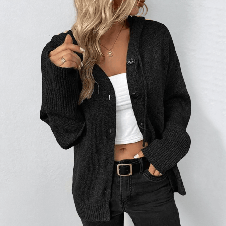 Women's Cardigan | Button-Down Knit | Soft & Insulating | Acrylic Blend