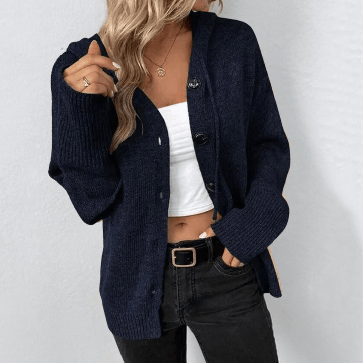 Women's Cardigan | Button-Down Knit | Soft & Insulating | Acrylic Blend