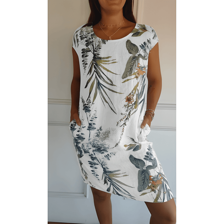 Women's Dress | Round Neck & Relaxed Fit | Soft & Breathable | Polyester