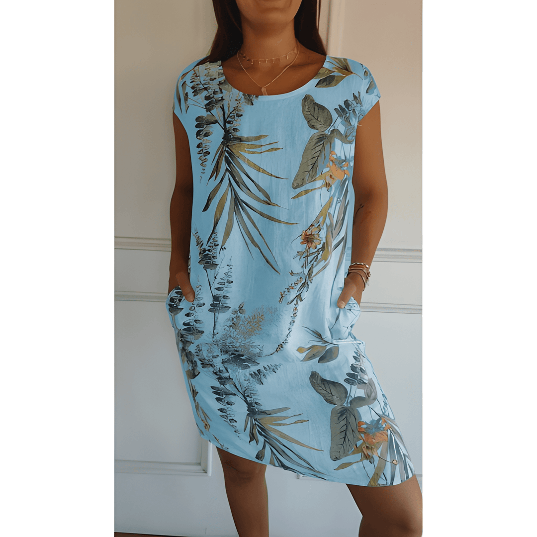 Women's Dress | Round Neck & Relaxed Fit | Soft & Breathable | Polyester