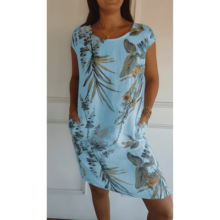Women's Dress | Round Neck & Relaxed Fit | Soft & Breathable | Polyester
