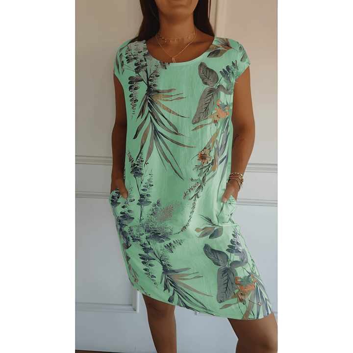 Women's Dress | Round Neck & Relaxed Fit | Soft & Breathable | Polyester