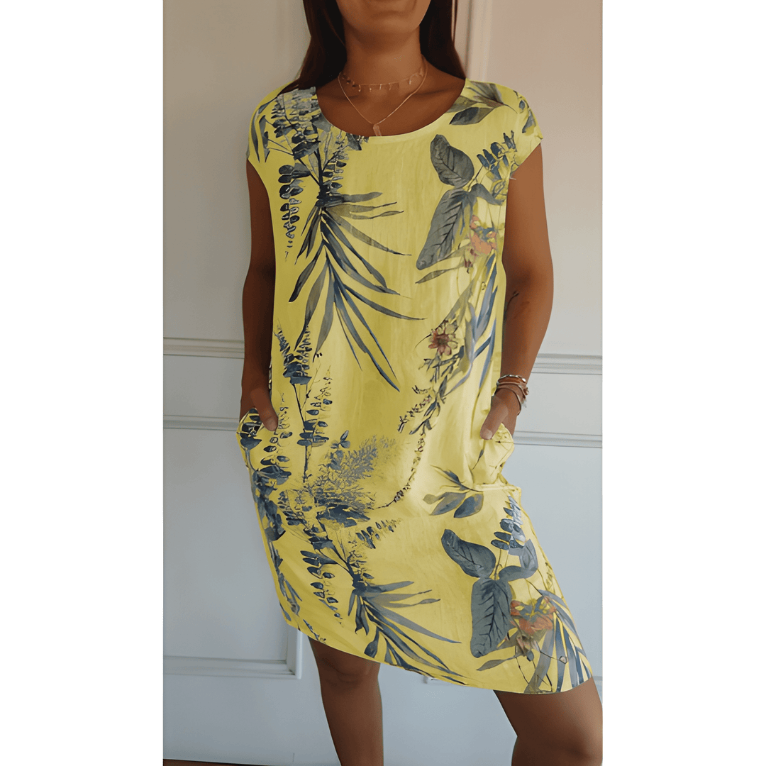 Women's Dress | Round Neck & Relaxed Fit | Soft & Breathable | Polyester